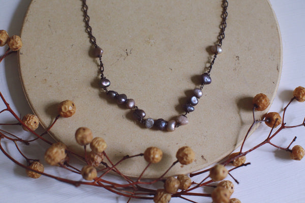 ~ artisan pearl necklace ~