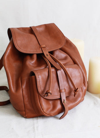 ~ madewell leather backpack ~