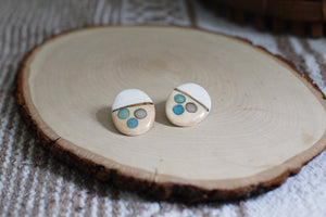 ~ artisan ceramic earrings ~