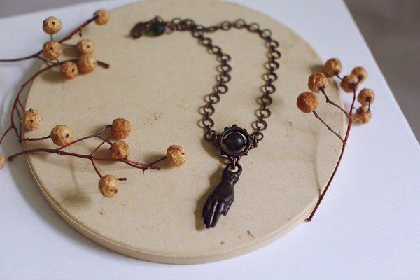 ~ artisan hand necklace ~